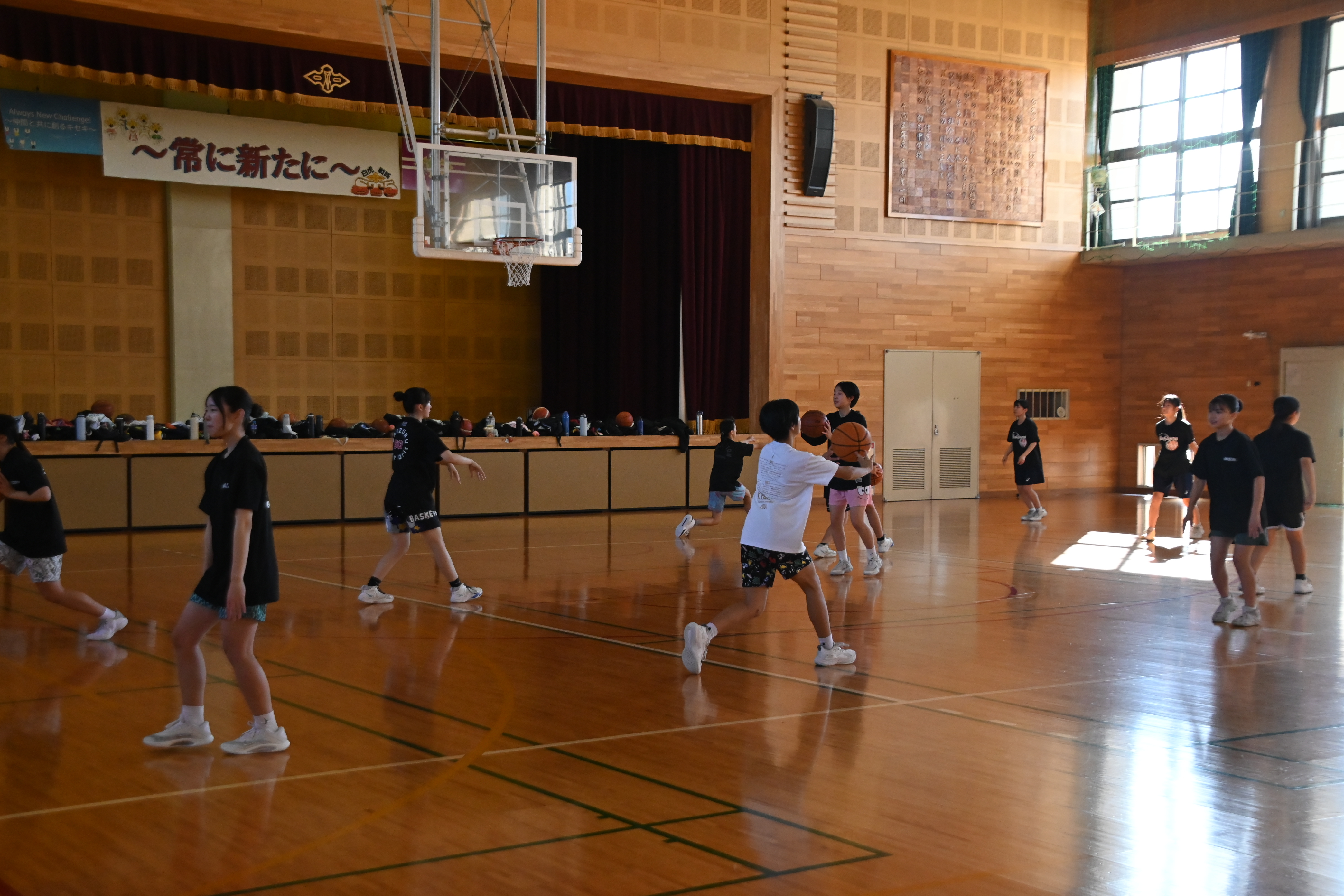 バスケットの活動の様子