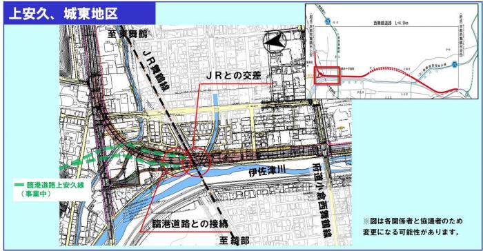 上安久、城東地区　計画図