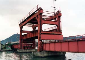 高野川可動橋の写真