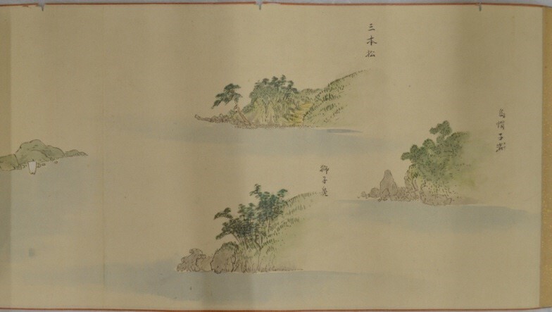大浦海岸の絵図