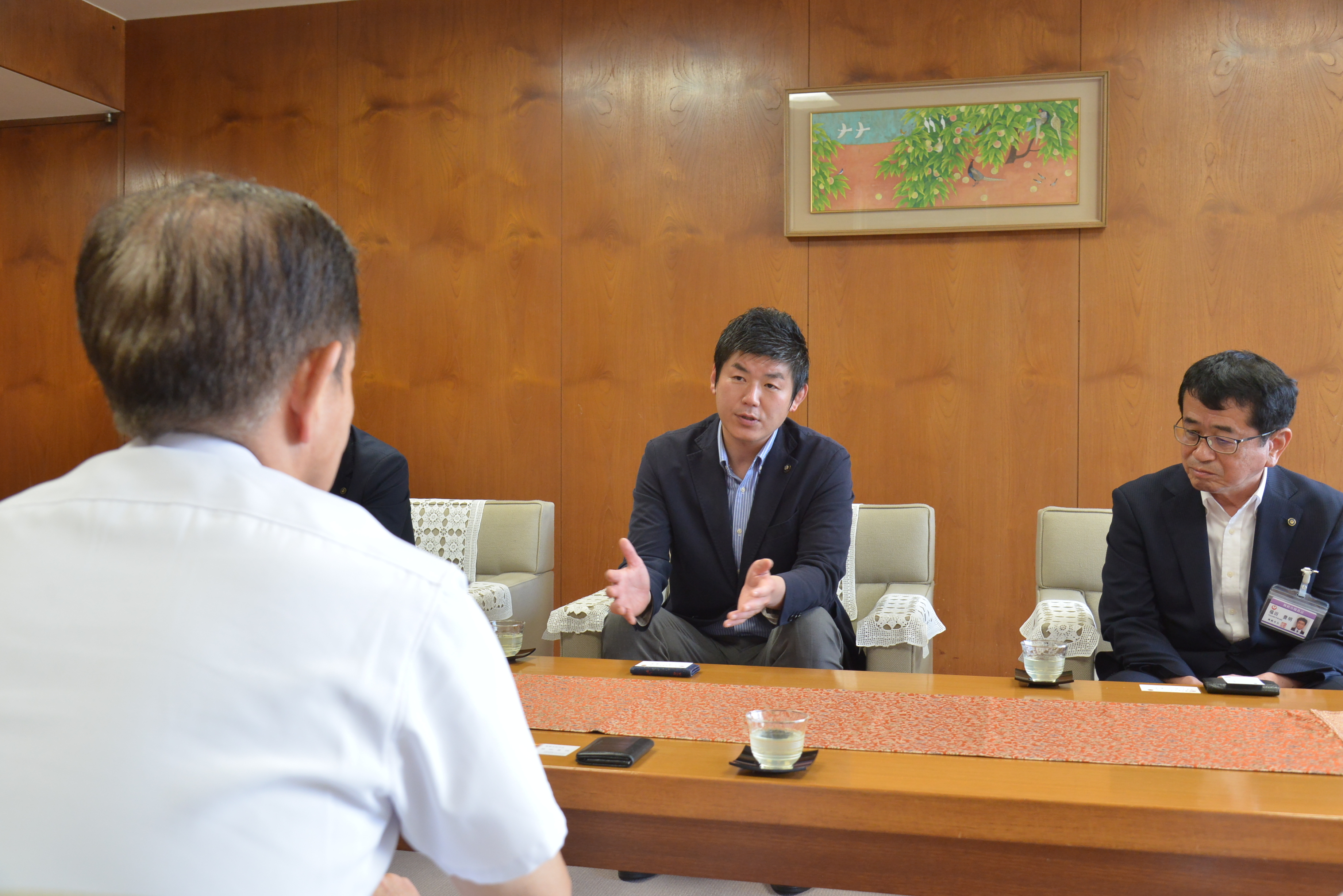 市長が話す様子