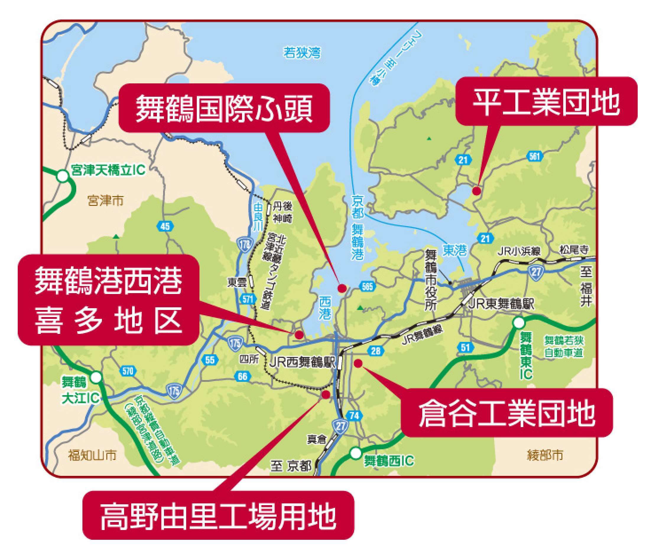舞鶴工業団地map