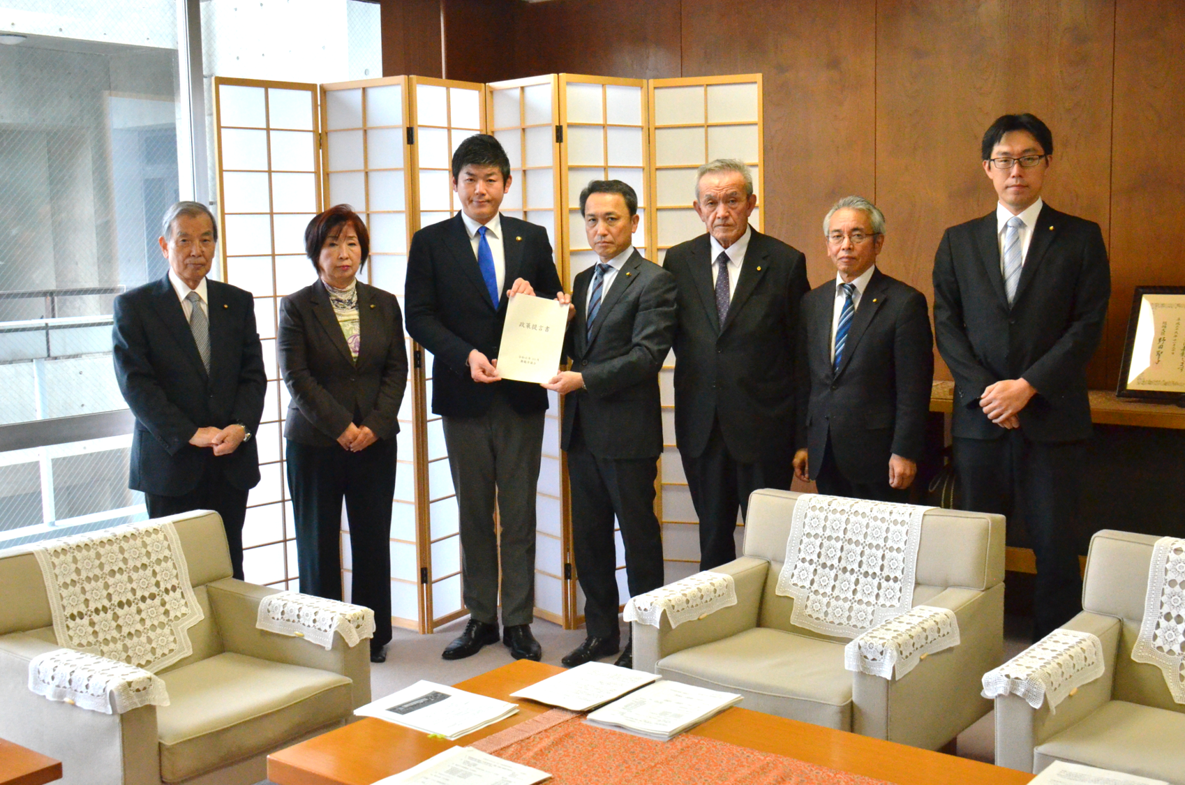 令和6年10月31日の政策提言の写真